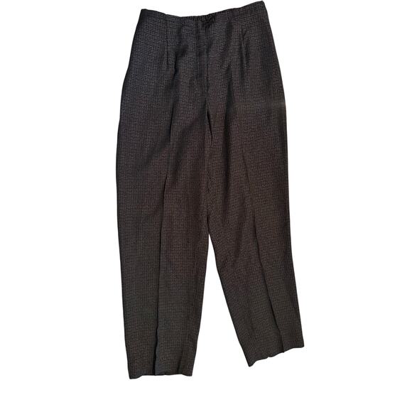 Bets by Canvasbacks Jacket Black Artsy Patchwork Buttoned Jacket w/ Pants Sz Med - Picture 6 of 10